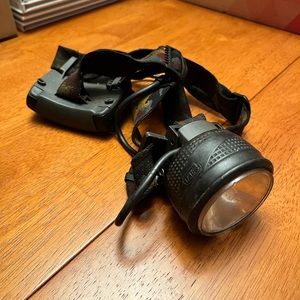 Petzl Caving Headlamp - Vintage 90’s. Works - Hiking, Climbing